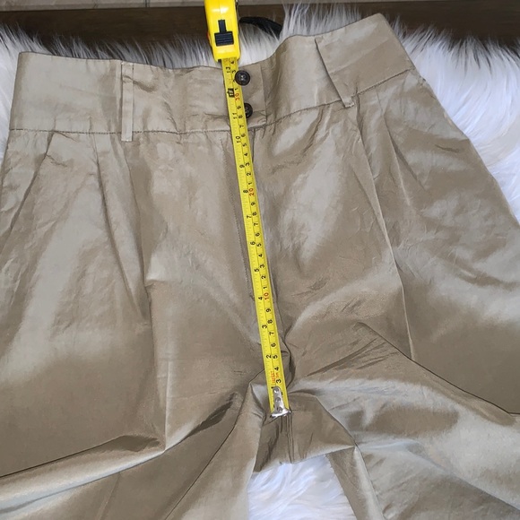 Escada High Waist Vintage Silk Bermuda Shorts Tan size 38 EU - Picture 13 of 17